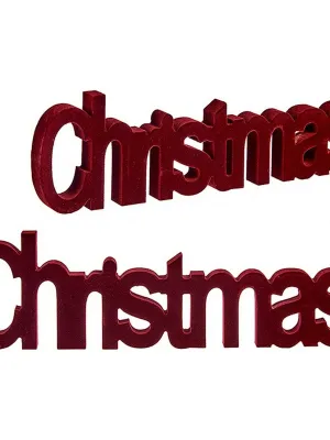 Dekoratívne postava Krist+ Christmas Červená 11 x 2,5 x 36,5 cm