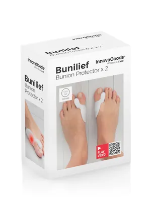 Silikónový korektor chránič na prsty na nohách Bunilief InnovaGoods 2 kusov