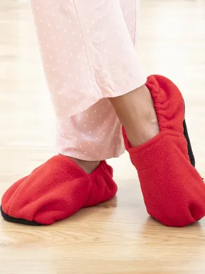 Domáce papuče, ktoré sa dajú zohriať v mikrovlnke InnovaGoods Červená