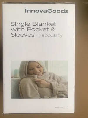 Deka s rukávmi pre 1 osobu s predným vreckom Faboulazy InnovaGoods