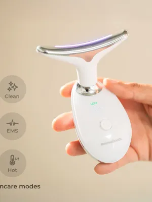 Elektrický Spevňujúci Masážny Prístroj na Tvár a Krk s LED, EMS a Teplom Selora InnovaGoods