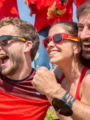 Slnečné okuliare, ktoré sa dajú zrolovať Sunfold Spain Red