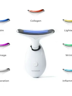 Elektrický Spevňujúci Masážny Prístroj na Tvár a Krk s LED, EMS a Teplom Selora InnovaGoods