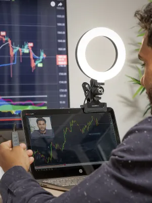 Selfie svetelný krúžok s držiakom na svorku Lumahoop InnovaGoods