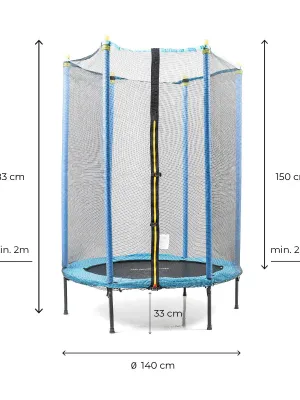 Detská trampolína s bezpečnostnou sieťou Zuply InnovaGoods