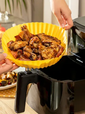 Silikónové koše so štetcom pre vdušné fritézy Mollicon InnovaGoods 2 kusov