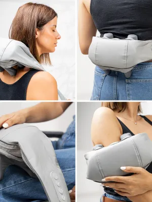Dobíjací masážny prístroj 6D na krk a chrbát Silax InnovaGoods