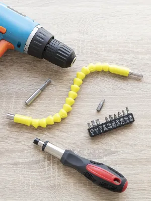 Flexibilný magnetický nadstavec na skrutkovač s príslušenstvom Drillex InnovaGoods