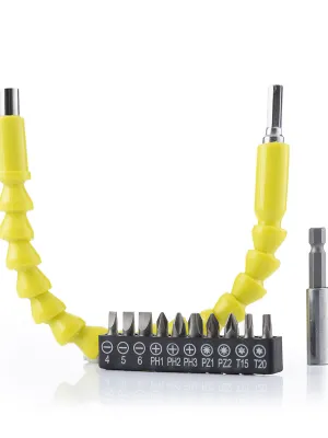 Flexibilný magnetický nadstavec na skrutkovač s príslušenstvom Drillex InnovaGoods