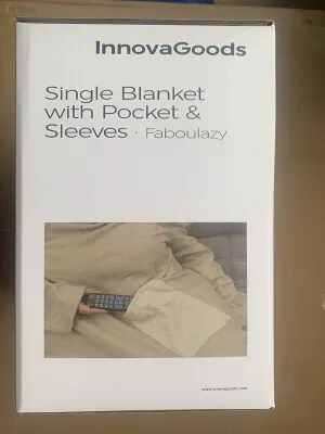 Deka s rukávmi pre 1 osobu s predným vreckom Faboulazy InnovaGoods