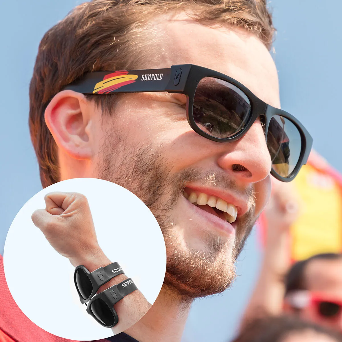 Slnečné okuliare, ktoré sa dajú zrolovať Sunfold Spain Black