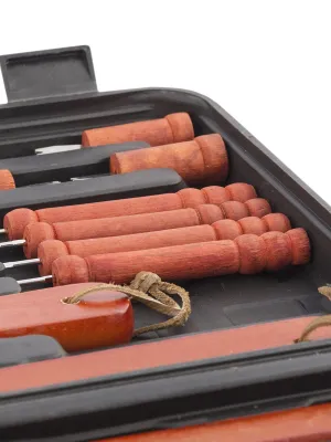 Kufrík naradia na grilovanie Barbecase InnovaGoods 18 Kusy