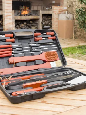 Kufrík naradia na grilovanie Barbecase InnovaGoods 18 Kusy
