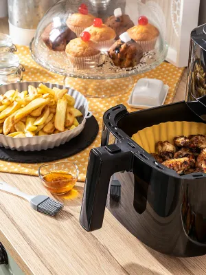 Silikónové koše so štetcom pre vdušné fritézy Mollicon InnovaGoods 2 kusov