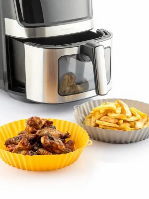 Silikónové koše so štetcom pre vdušné fritézy Mollicon InnovaGoods 2 kusov