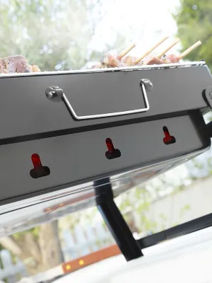 Prenosný skladací gril na drevené uhlie BearBQ InnovaGoods