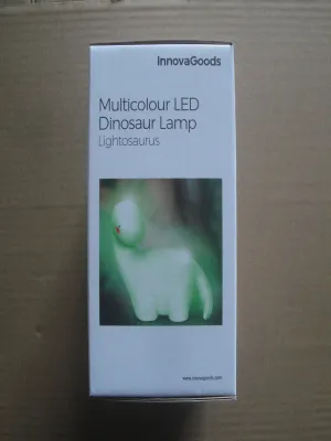 Viacfarebná LED lampa v tvare dinosaura Lightosaurus InnovaGoods