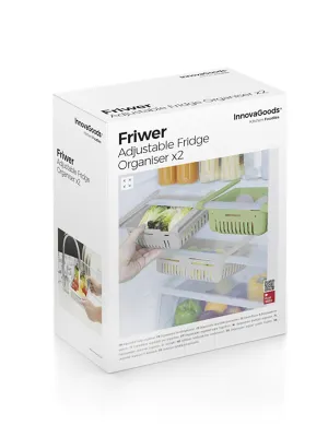 Nastaviteľný organizér do chladničky Friwer InnovaGoods 2 kusov