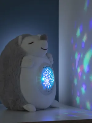 Plyšová hračka ježko s bielym šumom a projektorom na nočné svetlo Spikey InnovaGoods