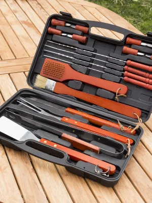 Kufrík naradia na grilovanie Barbecase InnovaGoods 18 Kusy