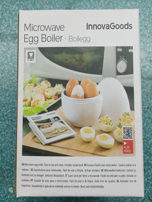 Varič na Vajíčka do Mikrovlnnej Rúry s Receptami Boilegg InnovaGoods