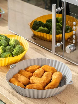Silikónové koše so štetcom pre vdušné fritézy Mollicon InnovaGoods 2 kusov