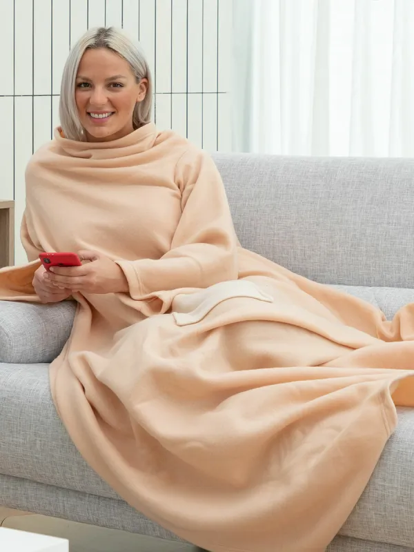 Produkt Deka s rukávmi pre 1 osobu s predným vreckom Faboulazy InnovaGoods Obrázok