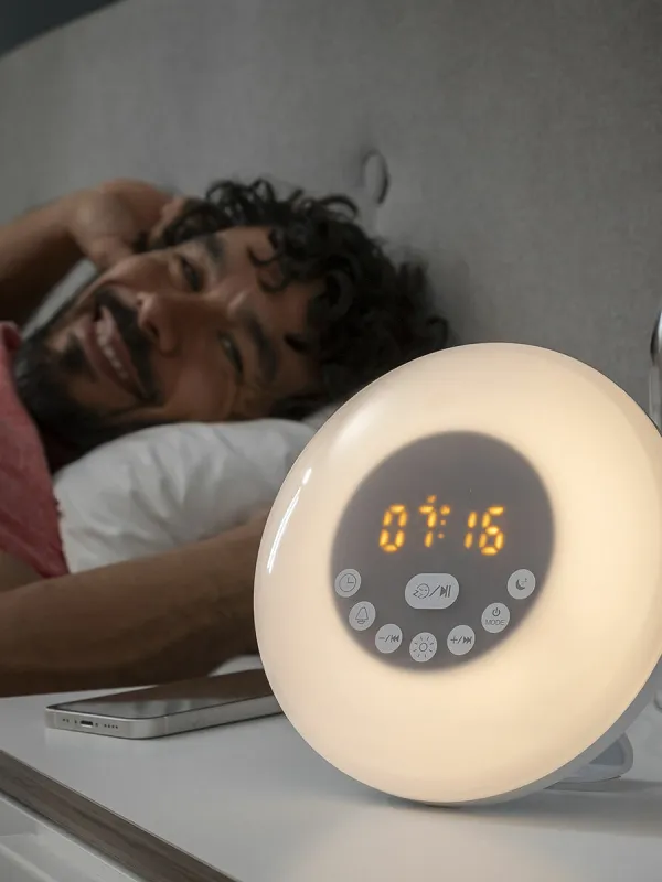 Produkt Budík Slockar s efektom východu slnka Sunrilk InnovaGoods Obrázok