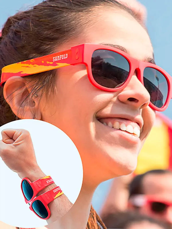 Produkt Slnečné okuliare, ktoré sa dajú zrolovať Sunfold Spain Red Obrázok