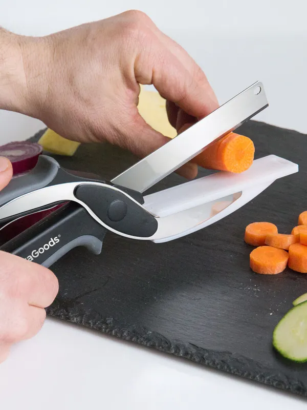 Produkt Nožnice s Nožom a Mini Krájacou Doskou Scible InnovaGoods Obrázok