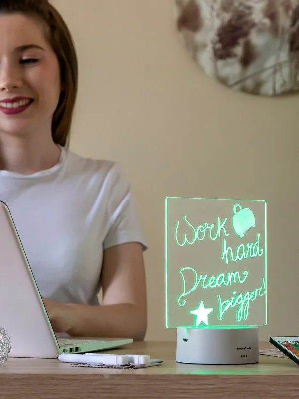 Produkt LED tabuľa na poznámky a správy Lemo InnovaGoods Obrázok