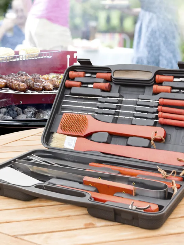 Produkt Kufrík naradia na grilovanie Barbecase InnovaGoods 18 Kusy Obrázok