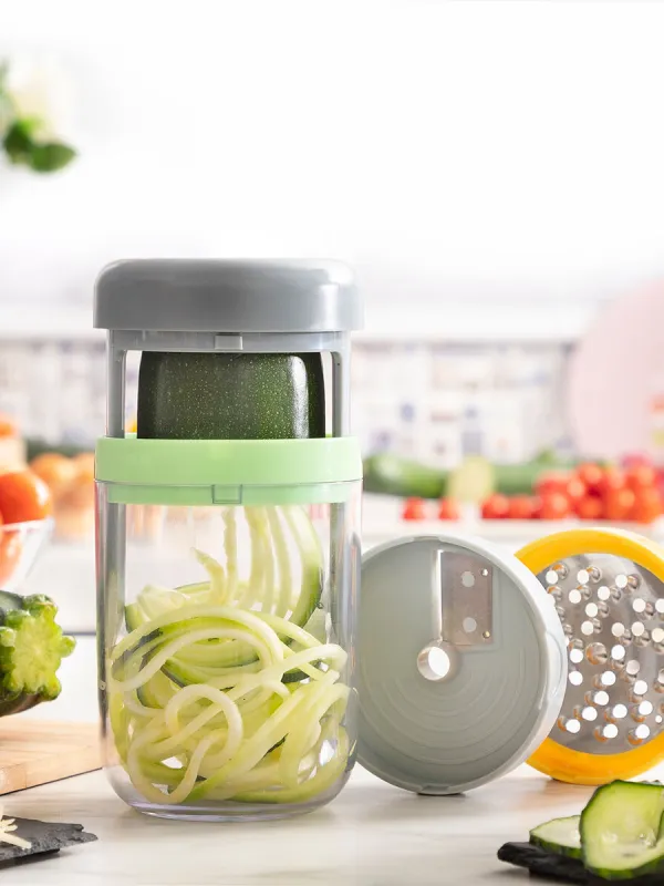 Produkt Špirálový krájač zeleniny a strúhadlo s receptami Vigizer InnovaGoods Obrázok