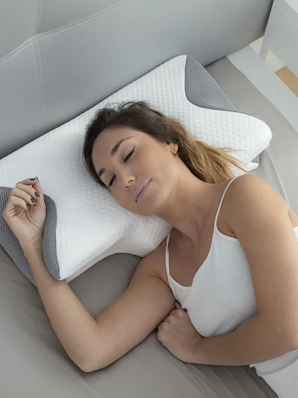 Produkt Viskoelastický vankúš na krk s ergonomickým obrysom Conforti InnovaGoods Obrázok
