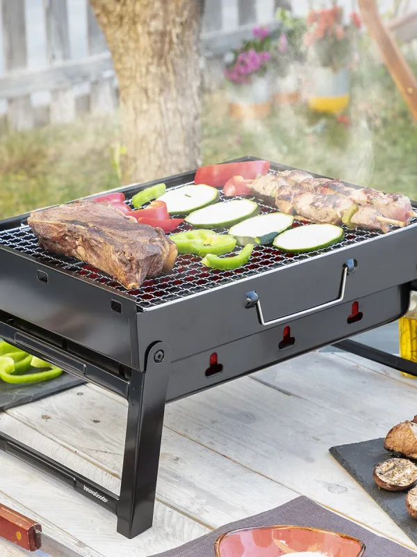 Produkt Prenosný skladací gril na drevené uhlie BearBQ InnovaGoods Obrázok